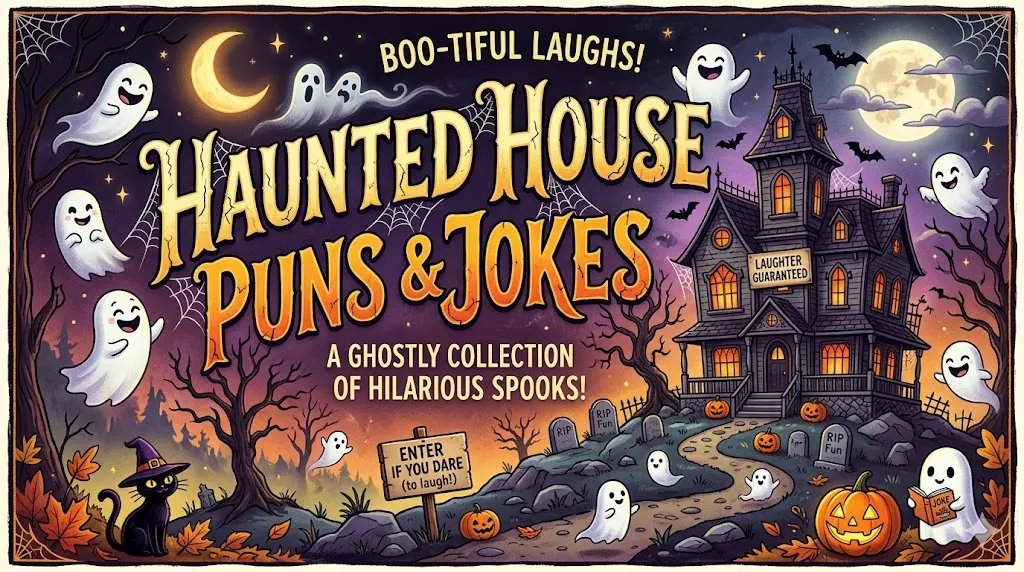 Haunted House Puns and Jokes for Spooky Fun Laughs 